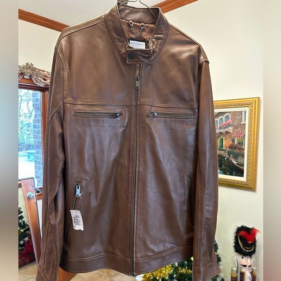 Men’s Ron Thompson Los Angeles, soft, leather jacket, size large - Picture 1 of 11